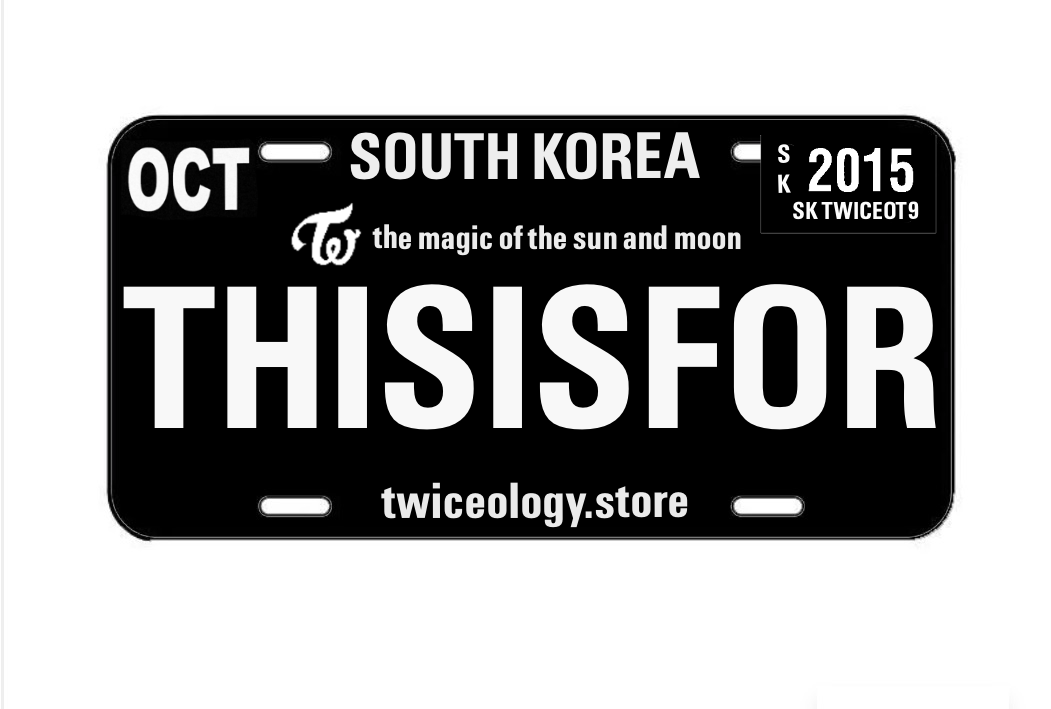 this is: special twice license plates *limited*