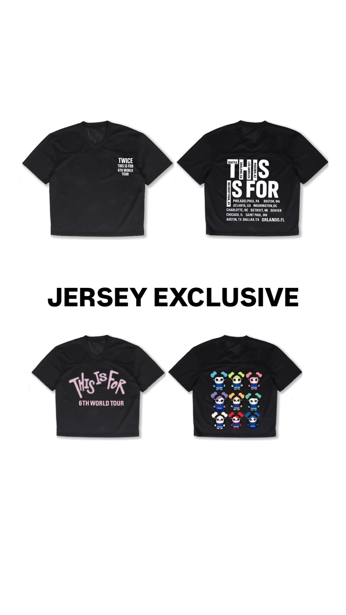 this is: twice exclusive world tour jerseys