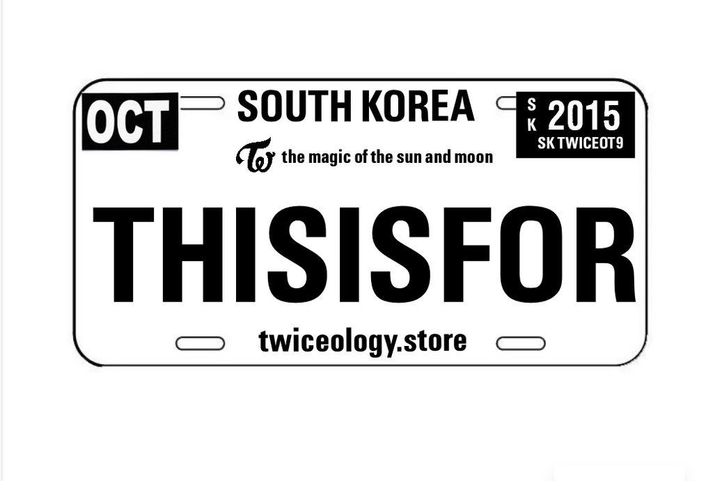 this is: special twice license plates *limited*