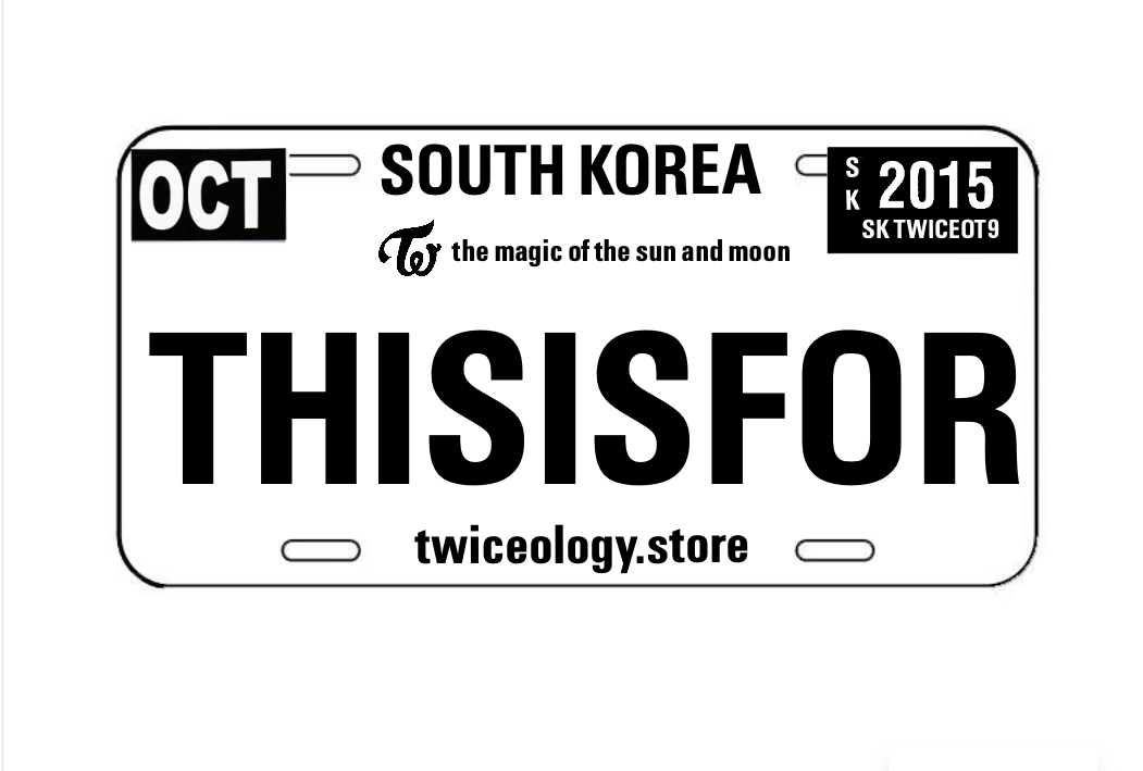 this is: special twice license plates *limited*