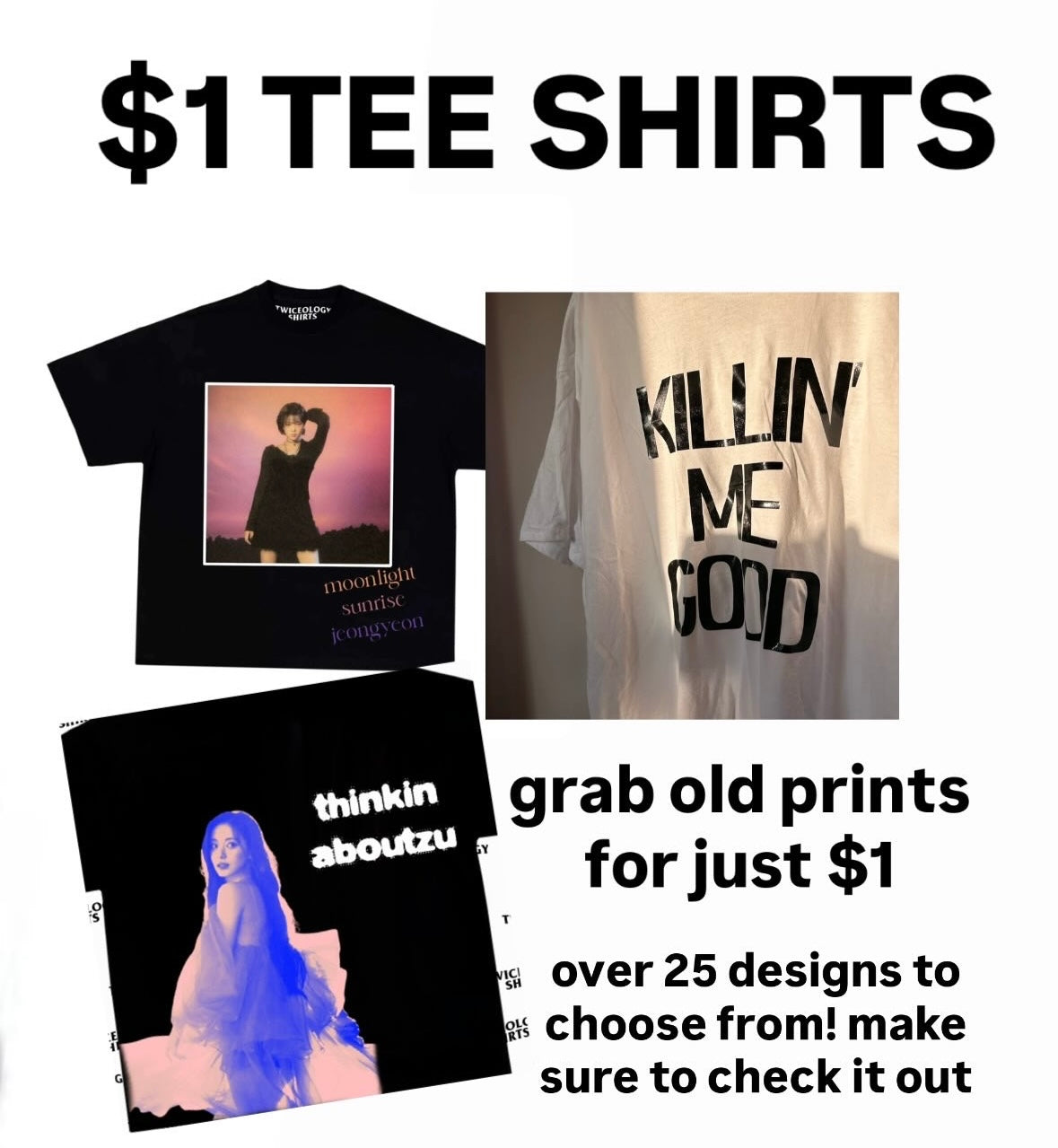 $1 TEES RESTOCKED! (LIMITED SIZES!)