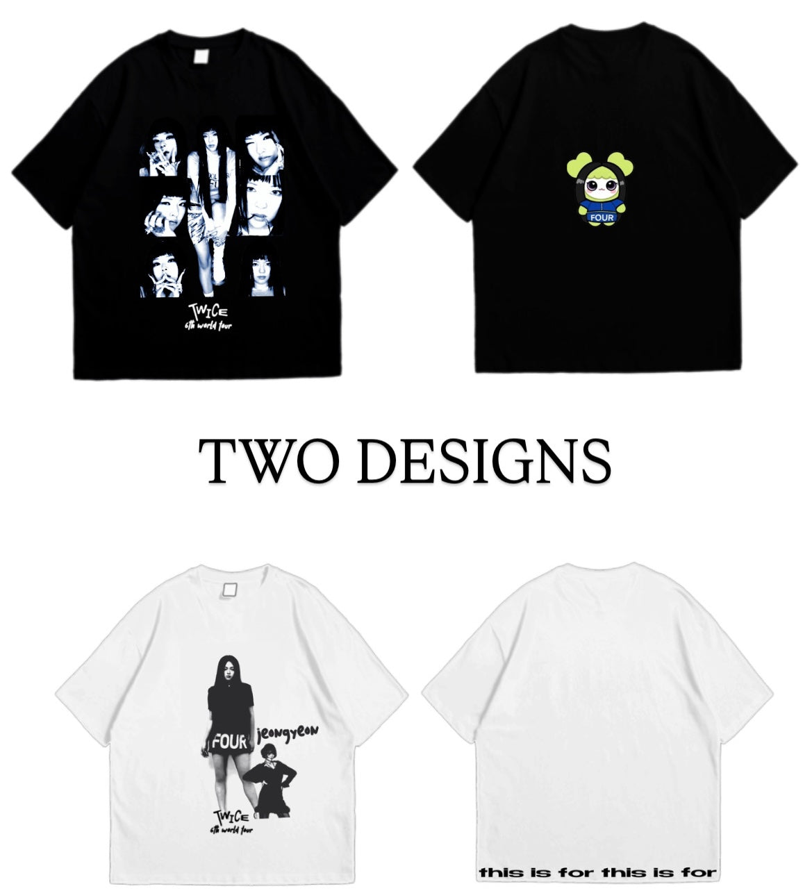 TWICE THIS IS FOR Tシャツ　ジョンヨン　JEONGYEON M T-SHIRT〈BLACK〉【L】/ JEONGYEON / TWICE『THIS IS FOR