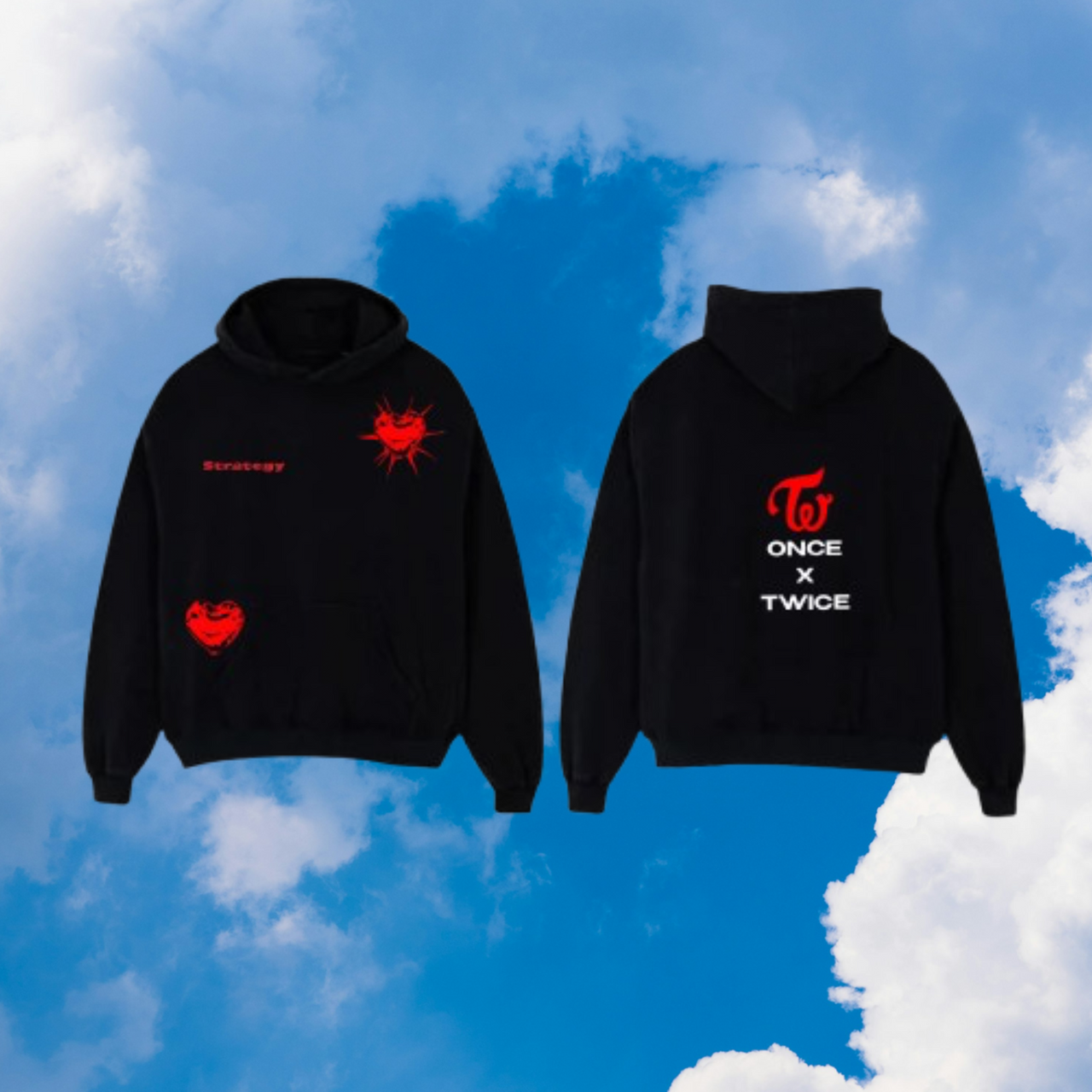 twice hrt x strategy hoodie