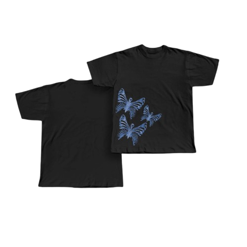 butterflies - tee (black)