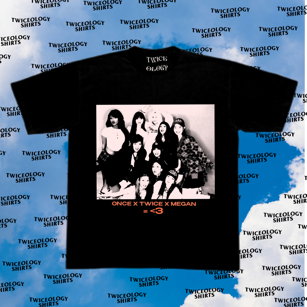 twice x megan group tee