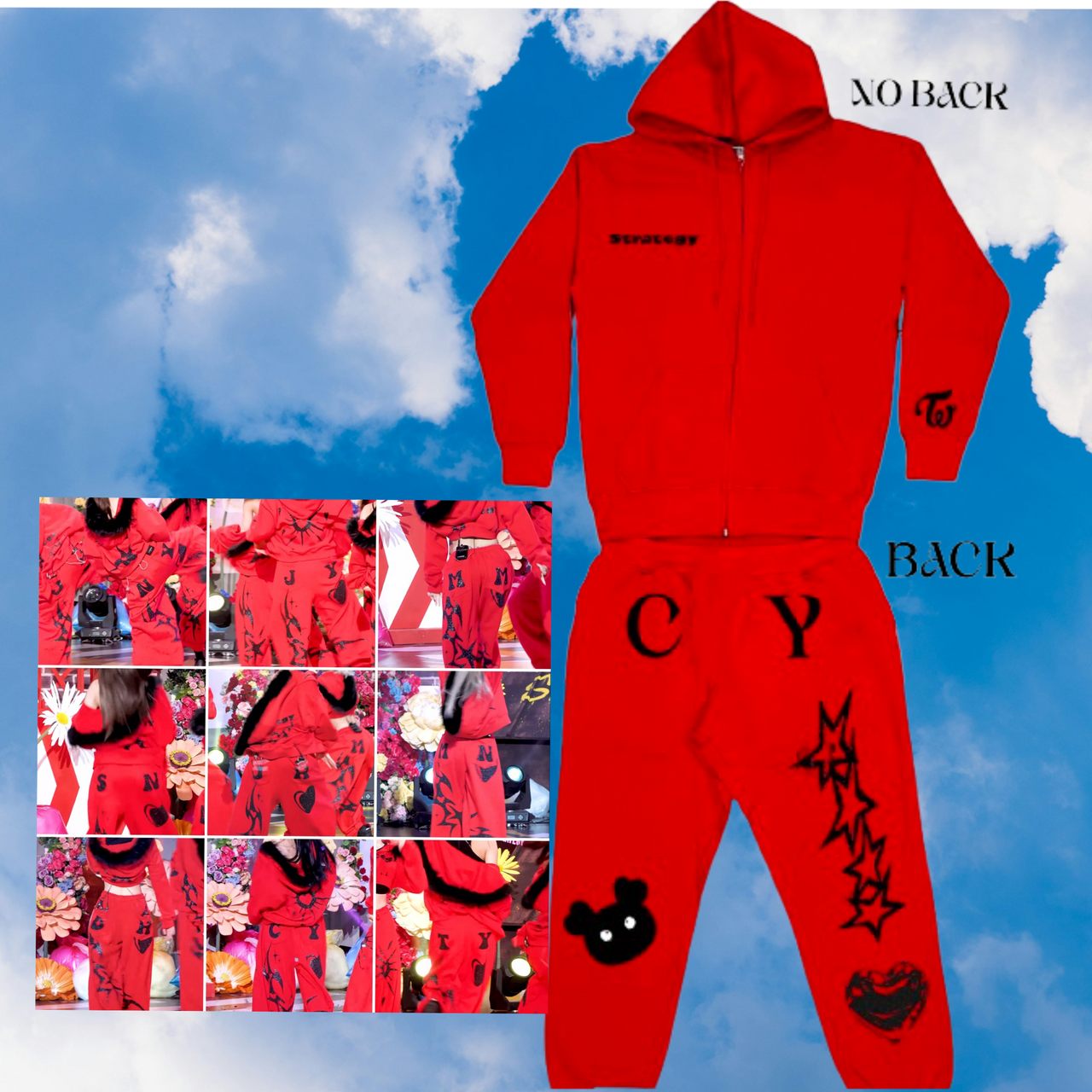 TWICE STRATEGY INSPRIED RED TRACKSET (UNISEX)