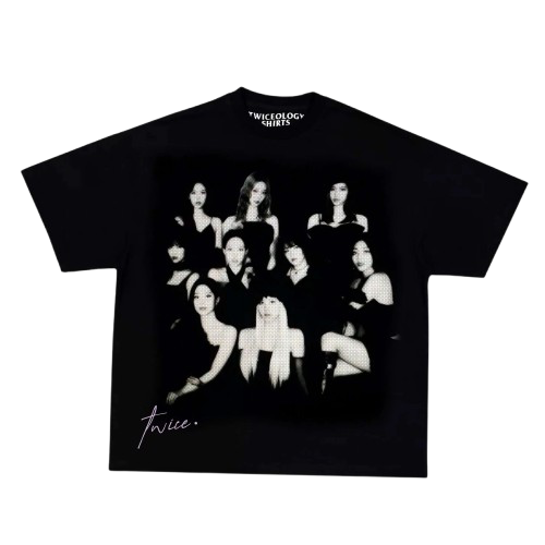 twice group graphic tee