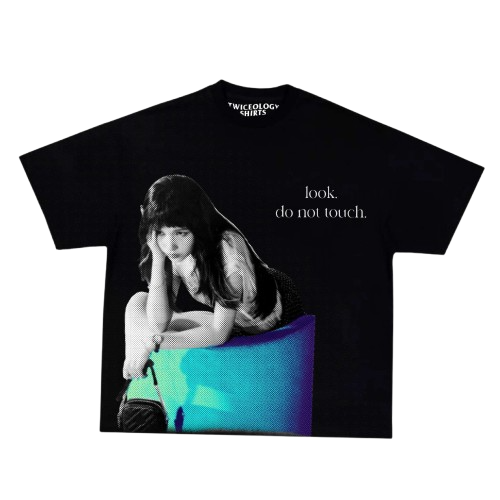 mina contrast graphic tee